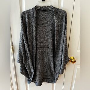 Dolman Sleeve Marled Knit Cardigan